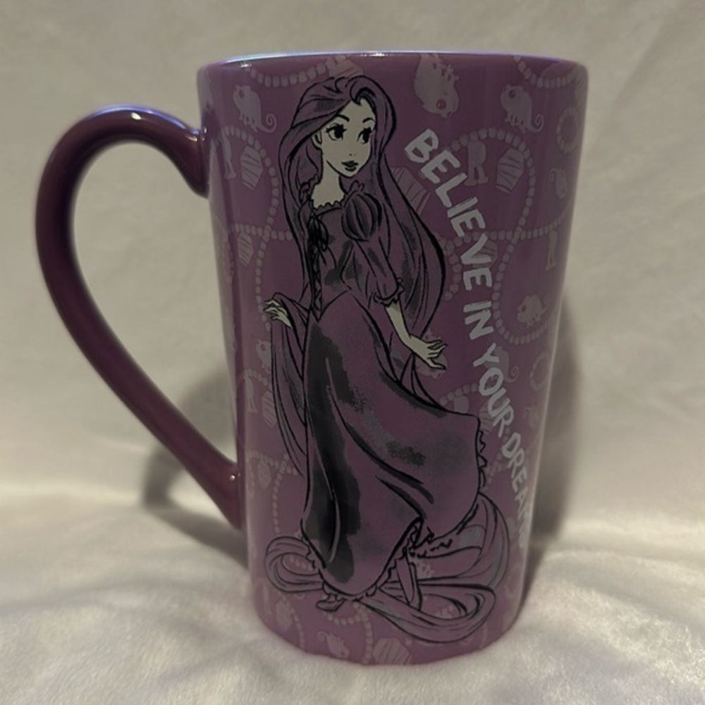 Disney Store Tangled Rapunzel Mug Lavender Purple